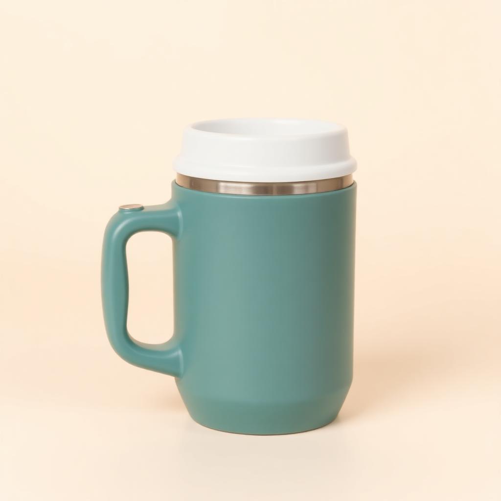 Insulated One-Touch Mug with Easy-Open Lid