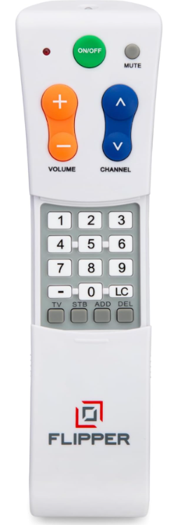 Flipper Big Button Universal TV Remote for Seniors